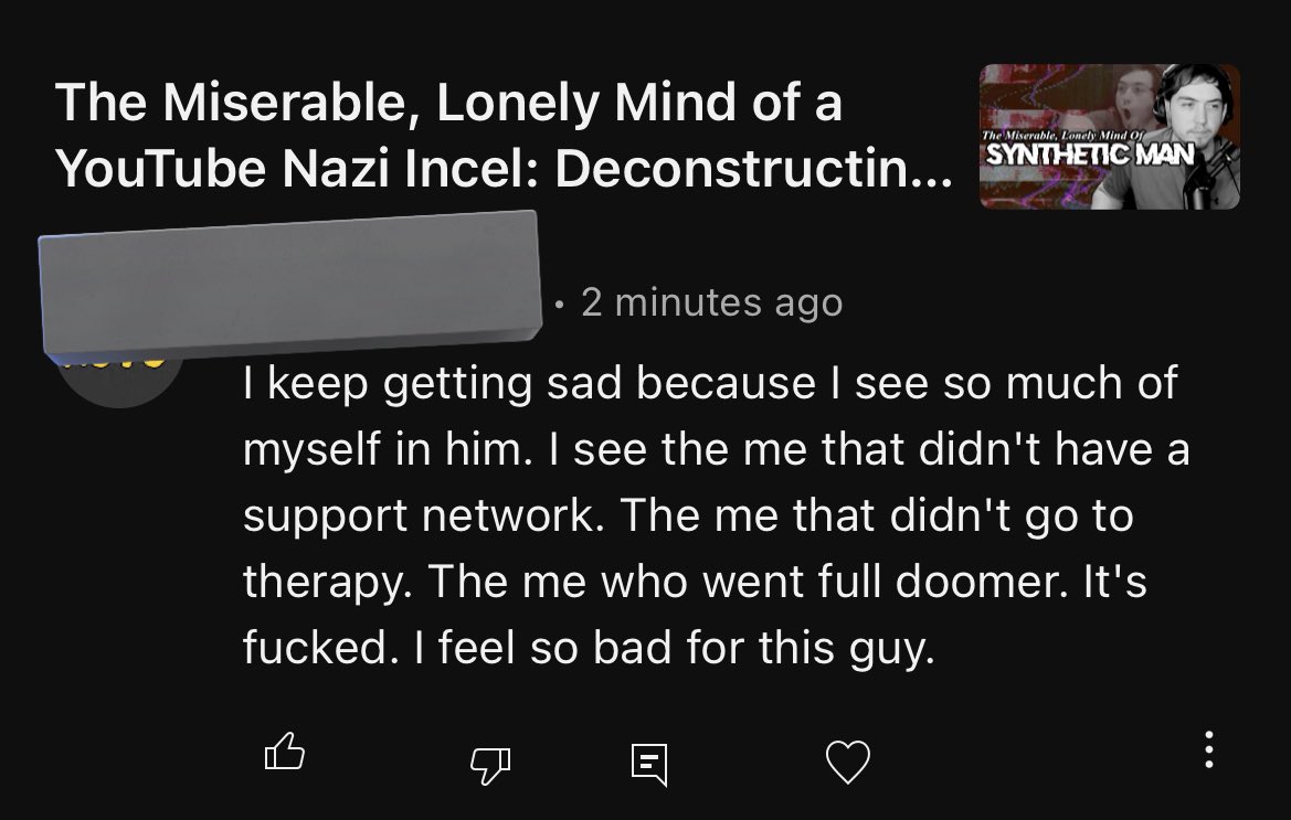 DomainDead's tweet photo. If you ever wonder *why* I dedicate so much time and effort to topics nobody else would, knowing it will get me slurs and hate, it’s certainly not for the views.

It’s for everyone who it can help, everyone I can reach and get through to. 

They get it. https://t.co/GvRd80sS4R