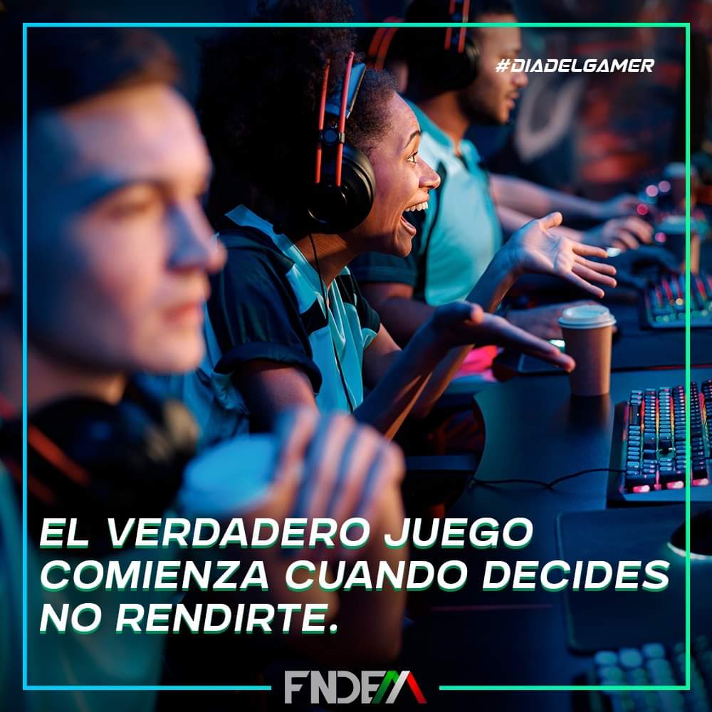👾 Hoy celebramos a quienes viven y respiran videojuegos.🎉
 ¡𝙁𝙚𝙡𝙞𝙯 𝘿𝙞́𝙖 𝙙𝙚𝙡 𝙂𝙖𝙢𝙚𝙧❗

Que los respawns sean rápidos y las partidas épicas. 🎮

 #GamerLife #DíaDelGamer #esports #IESF #gamer #gaming