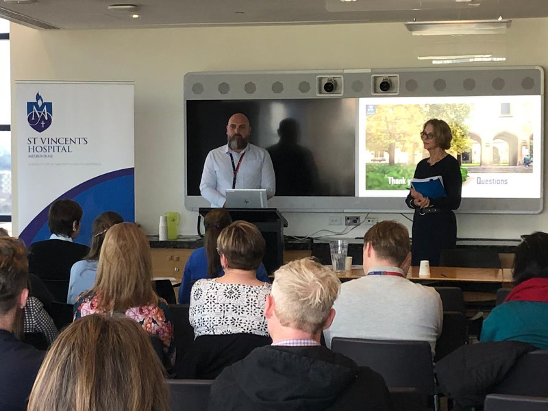 John Thompson presents Scoping Review on Advanced Nursing Practice at St Vincent’s Symposium

🔎Read more on the findings: healthsciences.unimelb.edu.au/departments/nu…
