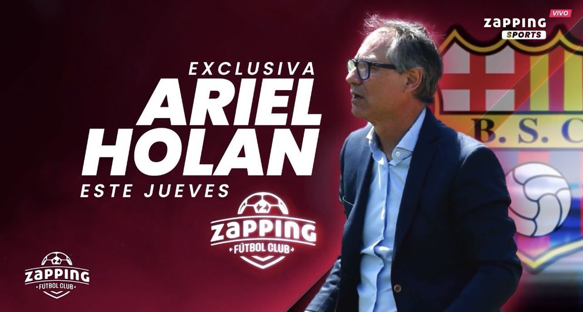 Rarosemena11's tweet image. En pocos minutos iniciamos #ZappingFC y una gran entrevista con Ariel Holan, no se la pierdan, por @zapping_ecu 💪🏼👊🏼