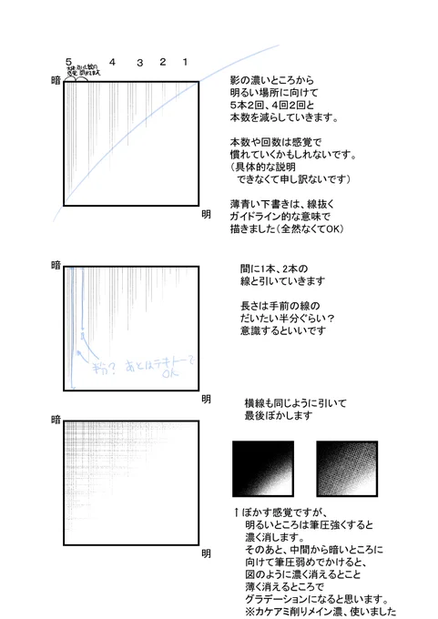 俺の下手な質感線の説明画像置いとく
ウンチすぎたら消しときます 