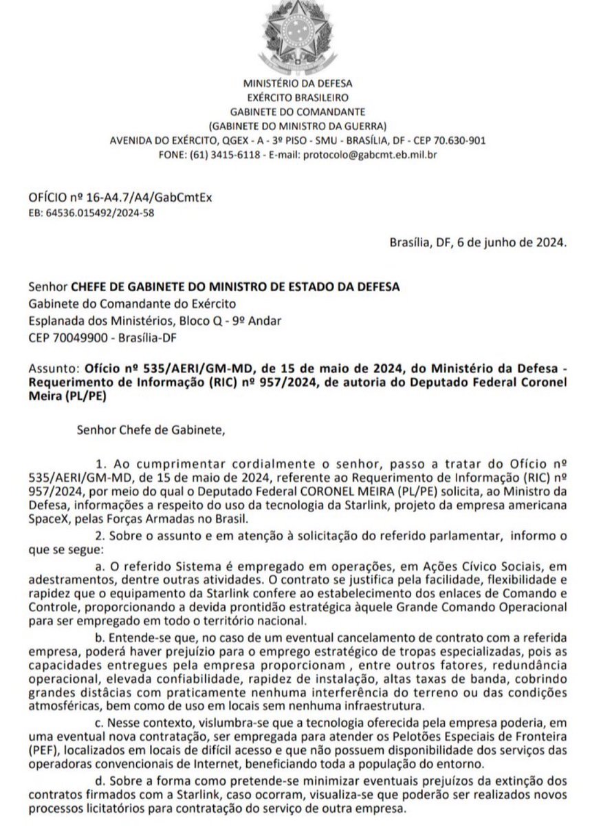🚨URGENTE - 𝗙𝗼𝗿ç𝗮𝘀 𝗔𝗿𝗺𝗮𝗱𝗮𝘀 𝗔𝗹𝗲𝗿𝘁𝗮𝗺 𝘀𝗼𝗯𝗿𝗲 𝗥𝗶𝘀𝗰𝗼𝘀 𝗱𝗮 𝗣𝗲𝗿𝗱𝗮 𝗱𝗼 𝗔𝗰𝗲𝘀𝘀𝗼 à 𝗦𝘁𝗮𝗿𝗹𝗶𝗻𝗸; 𝗗𝗲𝗰𝗶𝘀ã𝗼 𝗝𝘂𝗱𝗶𝗰𝗶𝗮𝗹 𝗤𝘂𝗲𝘀𝘁𝗶𝗼𝗻𝗮𝗱𝗮

Via: <a href="/pfigueiredobr2/">Paulo Figueiredo (BR-2)</a>