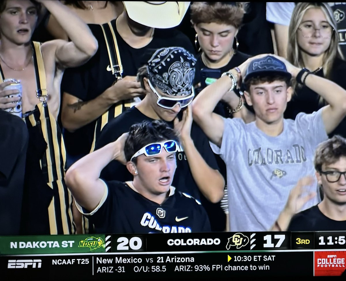BPositive41's tweet photo. When you waited 30 minutes for your buffalo wings and the waiter drops them on his way to your table 

Colorado football is back! https://t.co/krqCSwEynL