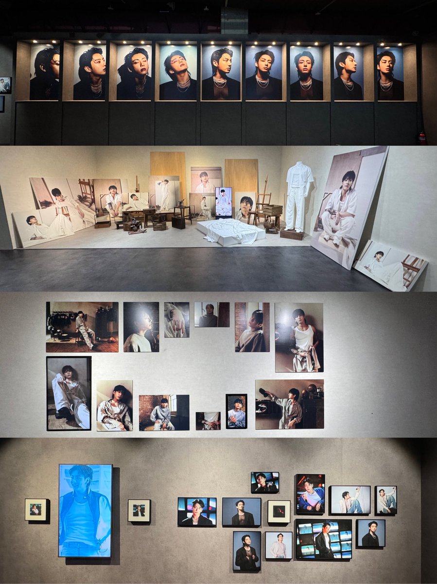 this series of photos of jungkook at the exhibition is so damn pretty omg!! 😭🤍