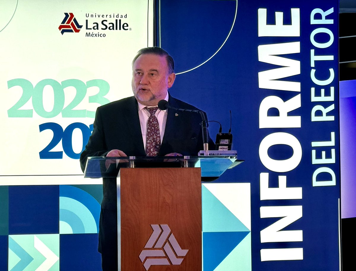 LaSalle_MX's tweet photo. El rector de nuestra universidad, Mtro. Nestor Anaya Marín, fsc, presenta su Primer Informe de gestión, destacando los logros de la comunidad.

En parte, dichos avances están alineados al compromiso de dar continuidad al Rumbo La Salle 2025, que cuenta con 6 líneas estratégicas: https://t.co/bYGBVyBkac