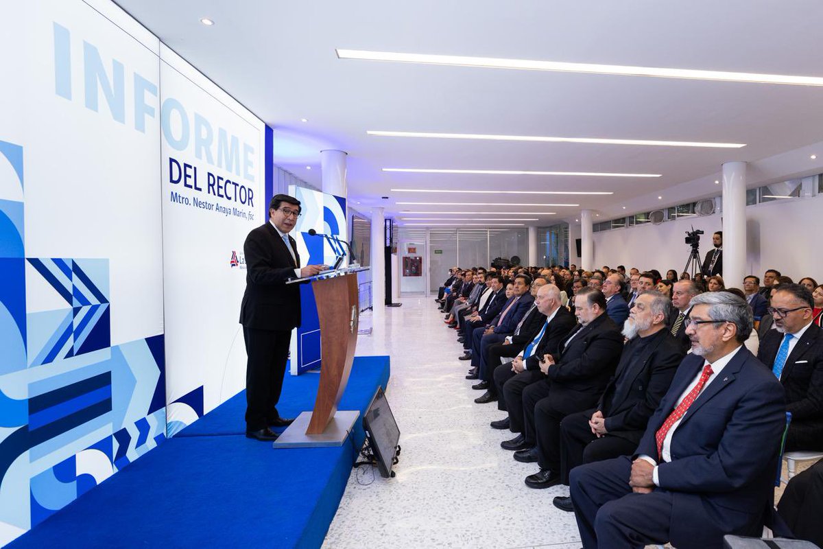 LaSalle_MX's tweet photo. El rector de nuestra universidad, Mtro. Nestor Anaya Marín, fsc, presenta su Primer Informe de gestión, destacando los logros de la comunidad.

En parte, dichos avances están alineados al compromiso de dar continuidad al Rumbo La Salle 2025, que cuenta con 6 líneas estratégicas: https://t.co/bYGBVyBkac