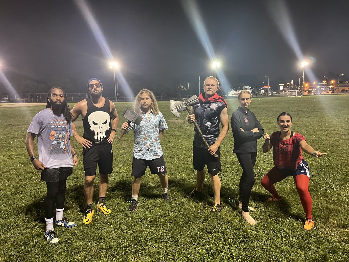 Superhero theme night for practice!