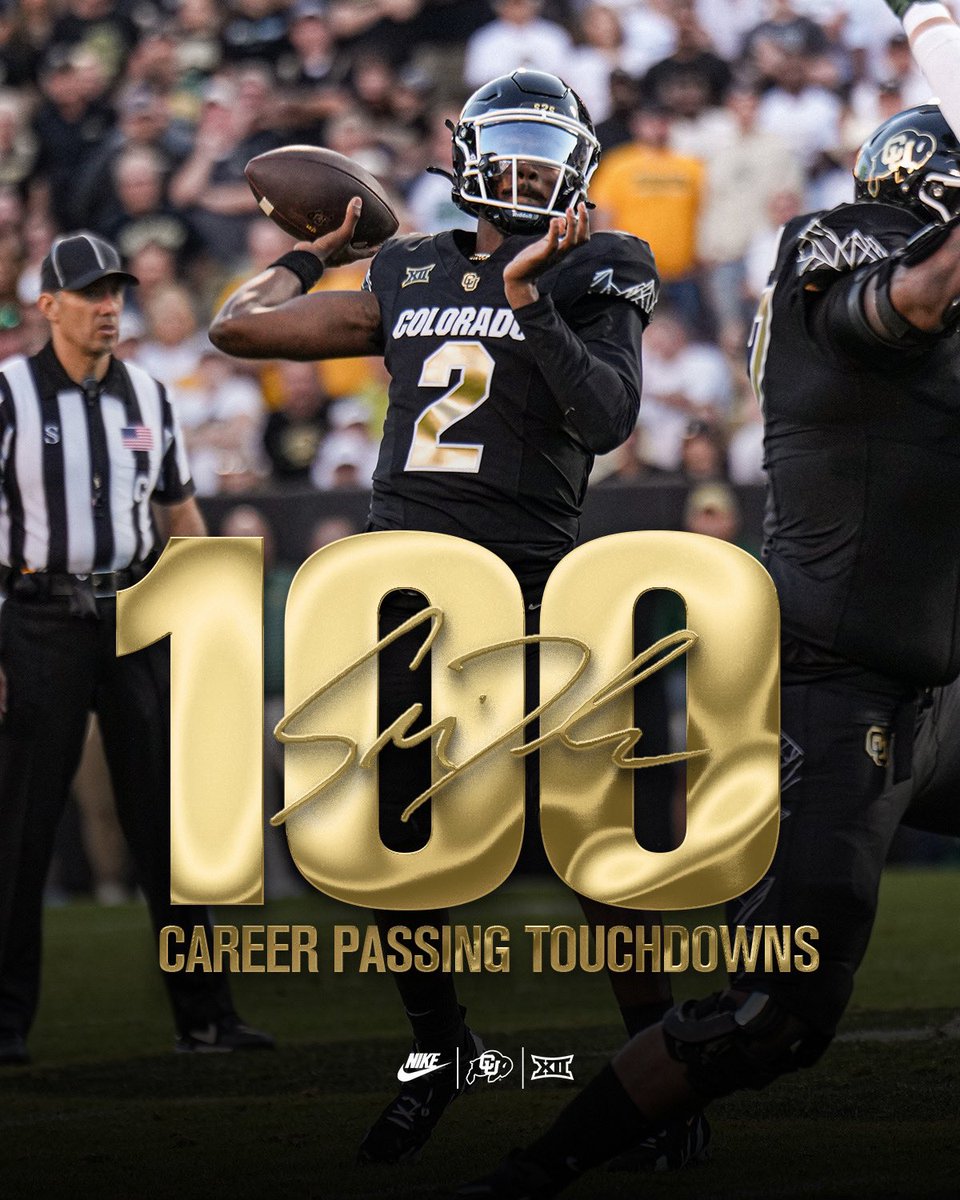 Legendary

100 Career Passing Touchdowns for Shedeur Sanders

#GoBuffs