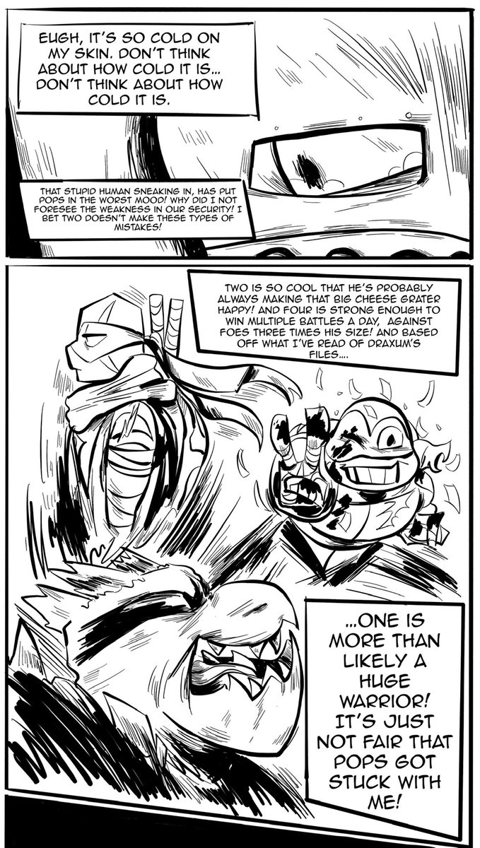 Cupcakeslush55's tweet photo. A progression of the style in my EWAU comic!
Some of these physically hurt to look at lmao, but it’s good to recognize your growth, and celebrate it!
#rottmnt #RiseOfTheTMNT #rottmntsepartedau #saverise #saveriseofthetmnt #ewau #empyreanweeping https://t.co/g7Iiv3Ebbi