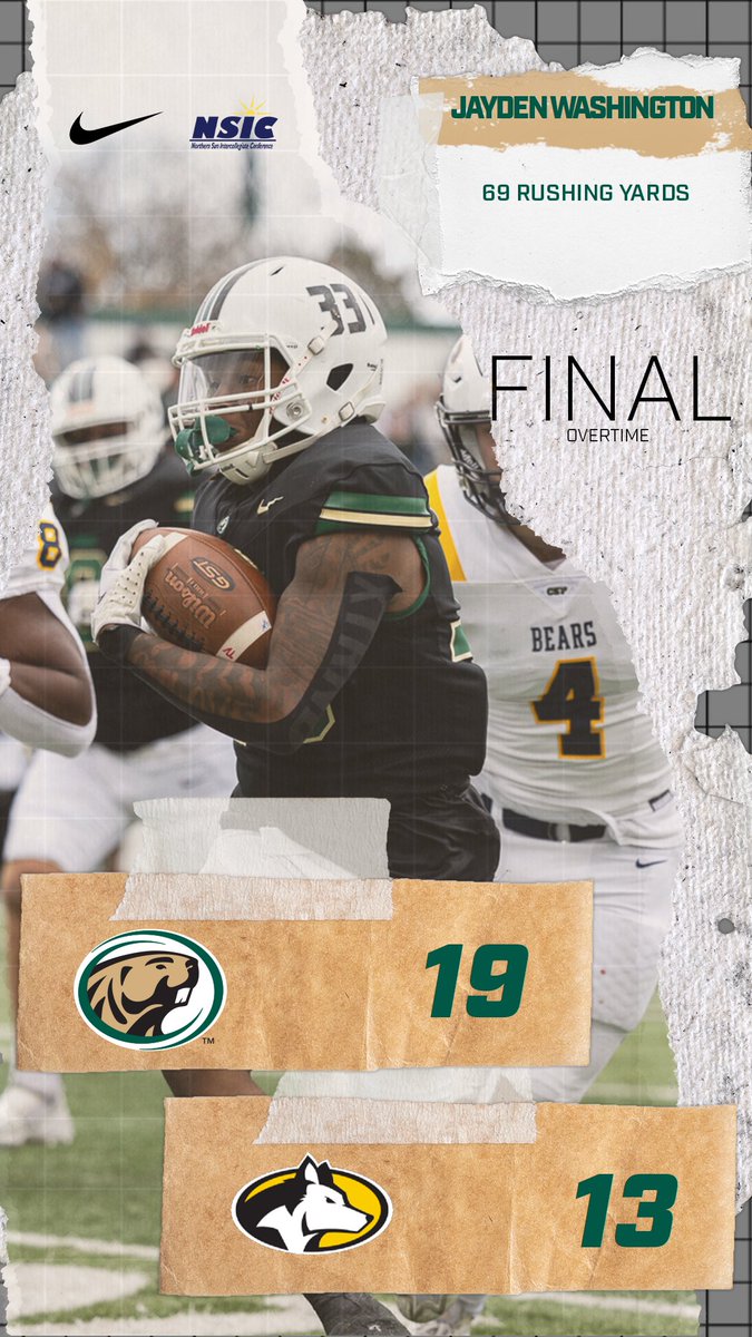 FINAL SCORE FROM BEMIDJI 
#GOBEAVS
