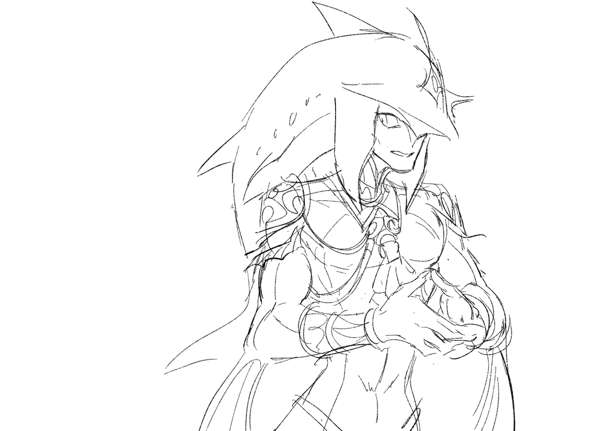 gabelew_'s tweet photo. sketches for scrapped sidlink comics https://t.co/ttxkZrFN0f