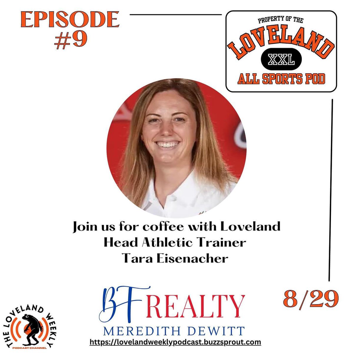 🐾 Have you tuned into The Loveland All Sports Pod yet? 

Episode #9 is a must listen! Tune in at the link below or in Our bio! Brought to you by Our very own, <a href="/meredewitt/">Meredith DeWitt</a> ! 

buzzsprout.com/2362273/156582…

#supportlocal #studentathlete #lovelandohio #bfrealty #podcast