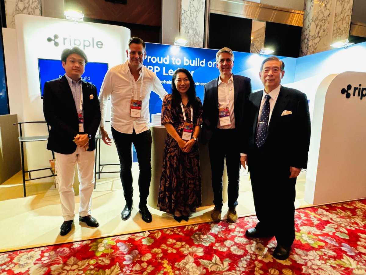 Ripple was out in full force at <a href="/WebX_Asia/">WebX 2025 (Aug 25-26)</a> – SVP <a href="/RippleXDev/">RippleX</a> <a href="/markusinfanger/">Markus Infanger</a> took the stage discussing the growing opportunity for traditional finance with RWA tokenization, and we were honored to have SBI Holdings CEO and Chairman <a href="/yoshitaka_kitao/">北尾吉孝</a> stop by the Ripple booth.