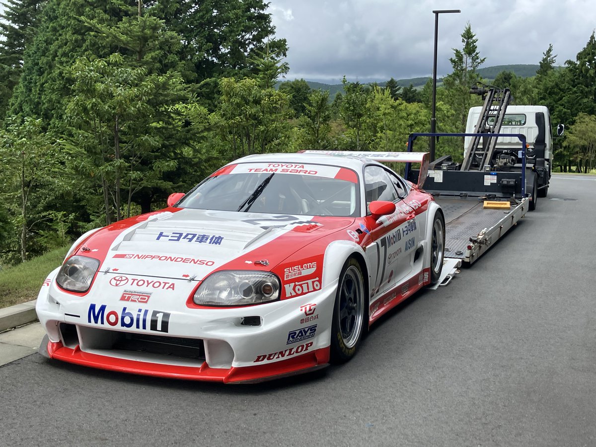 FMM_PR's tweet photo. ＼Supra GT-LM(1995年ル・マン参戦車)を展示を開始いたしました／

富士モータースポーツミュージアムでは、WEC富士の開催にあわせて1995年のル・マンに初挑戦したスープラGT-LMの展示を開始いたしました。総合14位(クラス8位)で完走した実車をお見逃しなく!😃😃 https://t.co/JjlkcIQBBd