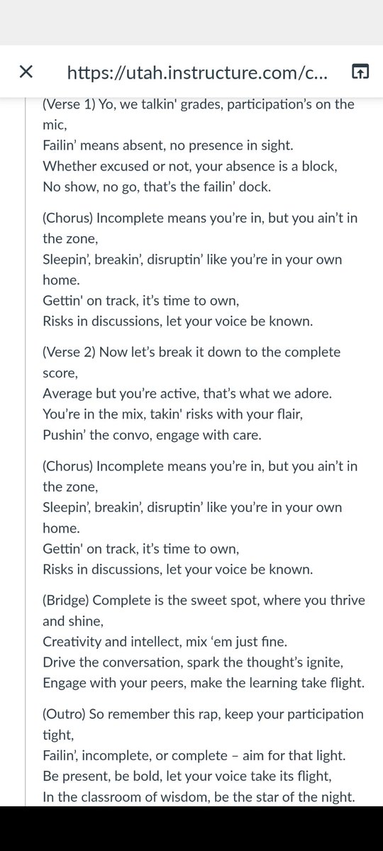I give you the greatest use of AI in the classroom: making students use Chat GPT (whom I call George Paul Thompson) to create raps about parts of the syllabus they don't quite understand.

"He likes being called George" 🤣