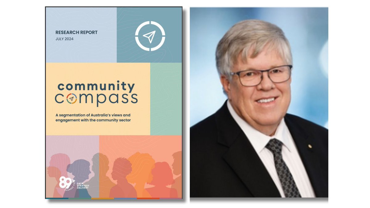 NFPdirectors's tweet image. Renowned #notforprofit thinker Myles Mcgregor-Lowndes says that our #CommunityCompass report &quot;gives us a critical insight into Australians&apos; thoughts about their experiences of the community sector . Which is why he&apos;s suggests reading it. 
buff.ly/4e2t03z