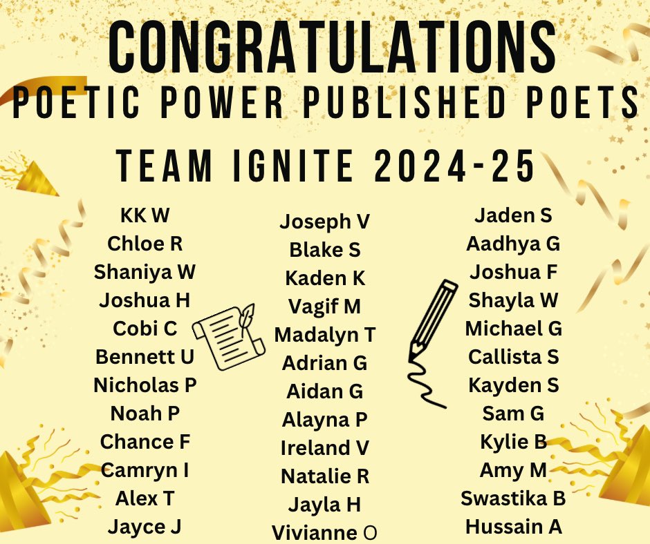 Bringing poetry back to my classroom because truly understanding my students means connecting with their heartfelt words. One of my favorite ways to teach and BONUS— help young writers build confidence! ✍🏽🎉💙🧡 <a href="/RamseyMS_JCPS/">Ramsey Middle School</a> <a href="/poeticpower_k12/">Creative Communication</a>