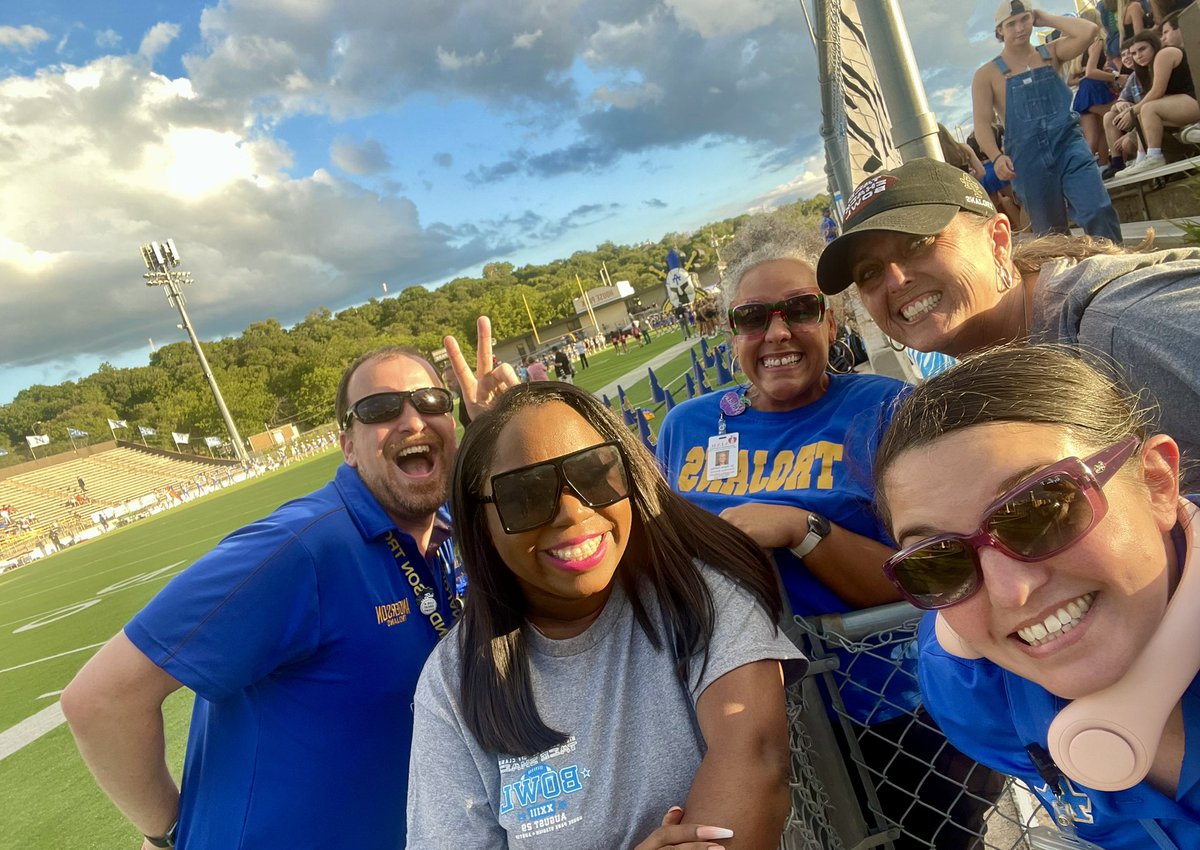 It’s just a few of my faves!
Anderson HS admin team and their fabulous executive director. We are enjoying the first game of the season - Taco Shack Bowl. 🏈