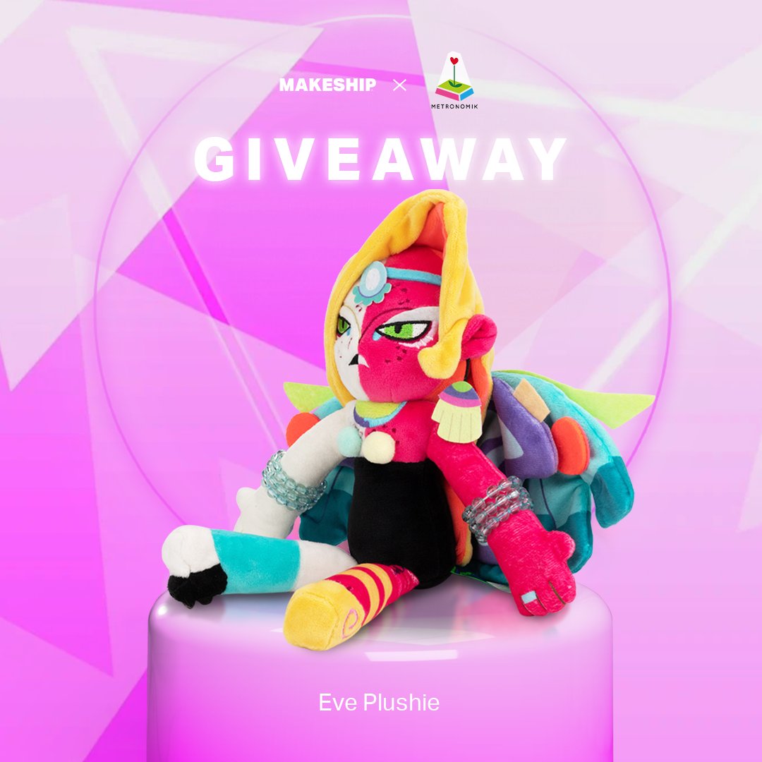 NoStraightRoads's tweet image. Yes, you saw correctly... Eve plushie will be available for pre-order in 21 hours!

But first, It’s giveaway time! Here's a chance to win 1 of 2 Eve Plushies!

How to enter?

1. Follow @makeship and @NoStraightRoads
2. Retweet this post

Giveaway ends at 7pm ET / 7am Malaysia.