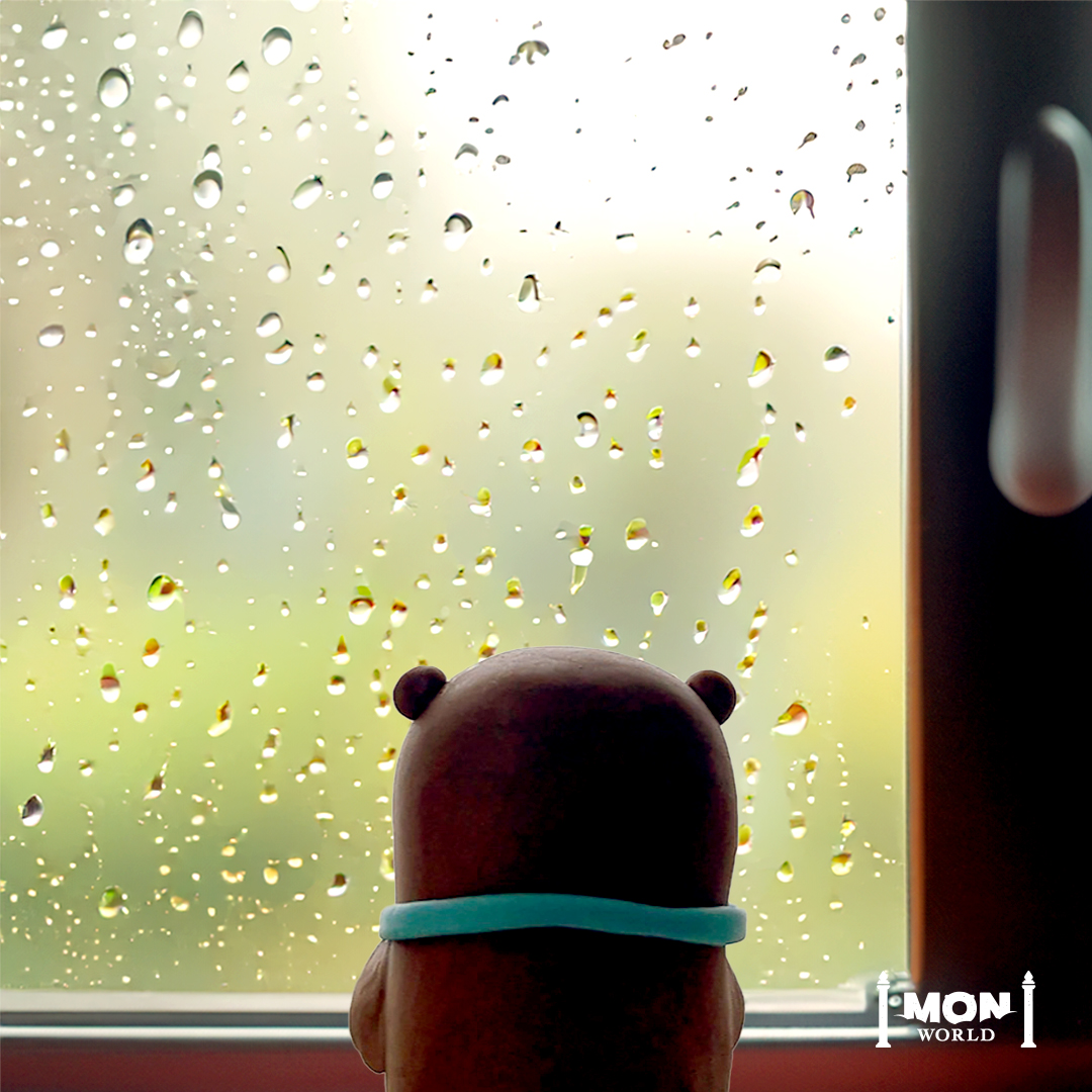 monworld_panda's tweet photo. 雨、早くやまないかなぁ。 https://t.co/BGUfQniSrg