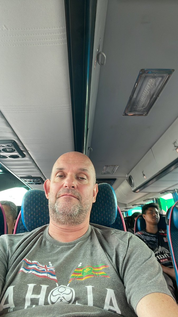 Thehammerhead's tweet photo. White Laos man on way to farm via bus. Have now done train, plane, automobiles to Petchabun.
#jungleshedfarm #esarn https://t.co/by3oprKhy9