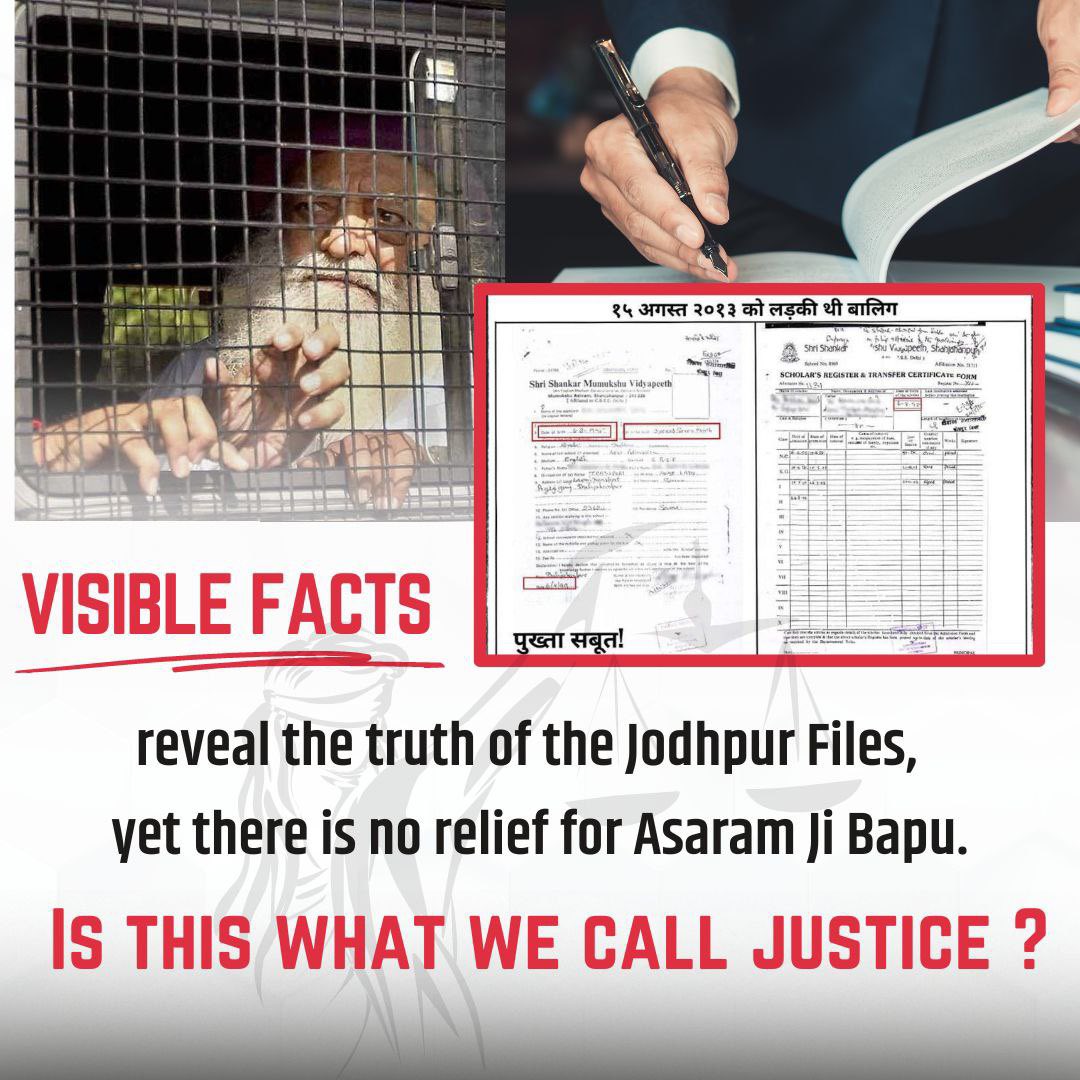 KhyatiMakode's tweet photo. Looking at Asaram Bapu Case, Subramaniam Swami ji says that giving life sentence to Asaram ji Bapu without any evidence is an abuse of law. The demand of Voice of Public is to release Bapuji. #FindingJusticeInIndia https://t.co/e8PDF2WOpi