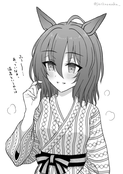 タキオンはお風呂後に髪をしっかり乾かすか否かでいったらしばしばあまり乾かさずに出てくる方だと思う 