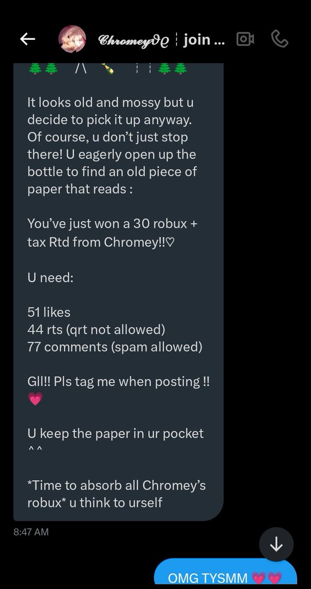 I got a surprise rtd from <a href="/DomeyPlayz/">𝓒𝓱𝓻𝓸𝓶𝓮𝔂 𝜗𝜚 | IA</a> <33

any help is appreciated 💗💗