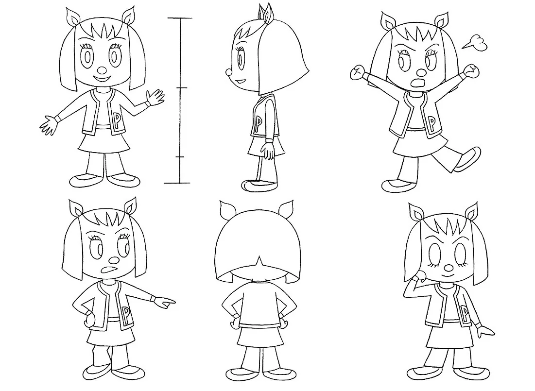 really interesting to see how the designs (by Takayuki Goto) done for the parappa anime translate rodney greenblat's intentionally paper flat designs to make them work in a 3d space while also keeping them true to their source material 