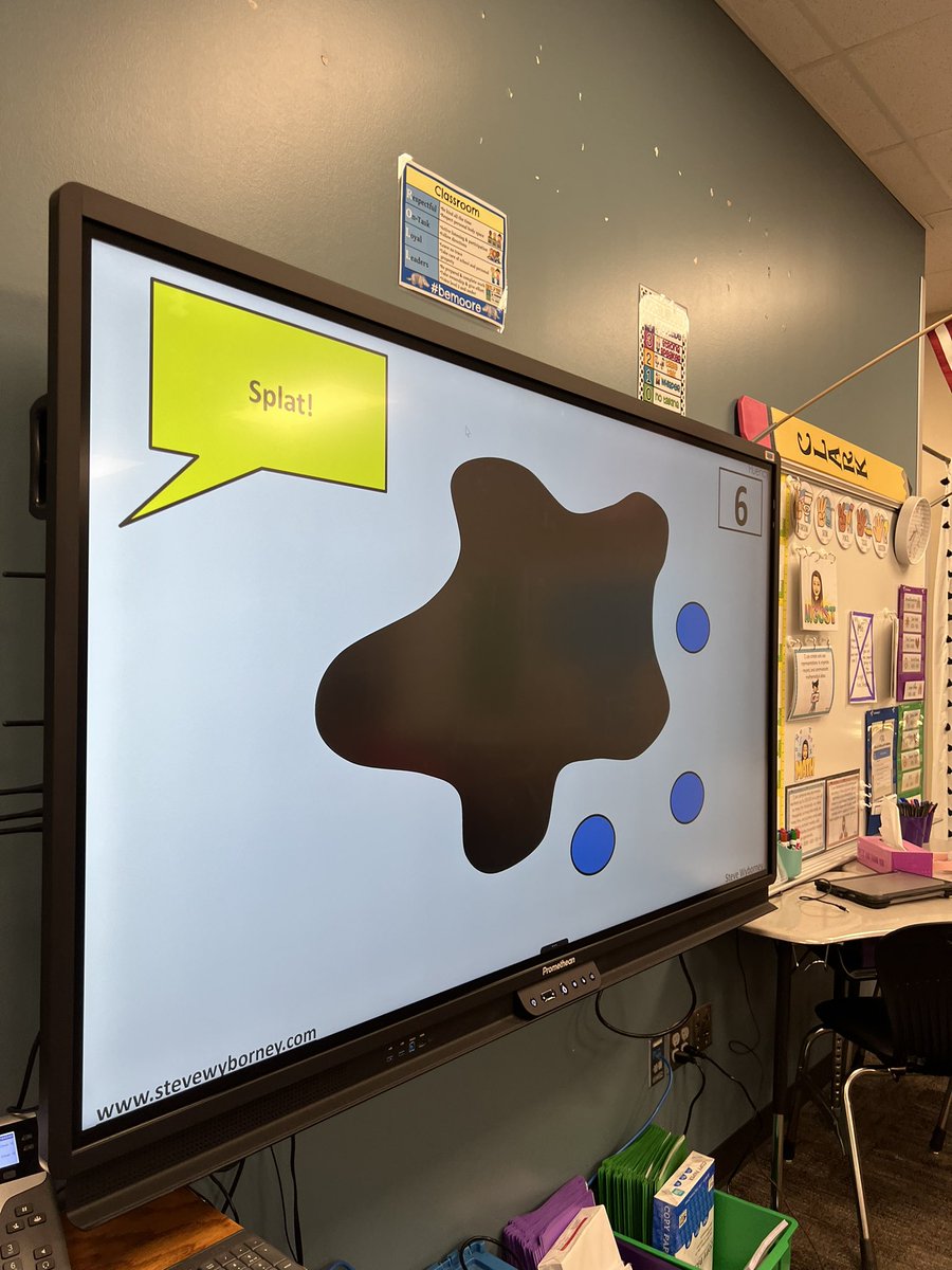 MsE_Clark's tweet photo. 3rd Grader Mathematicians SPLAT! And ordering number G-L for Exit Ticket #MooreArmadillos #CFISD https://t.co/YpIe51RQLL