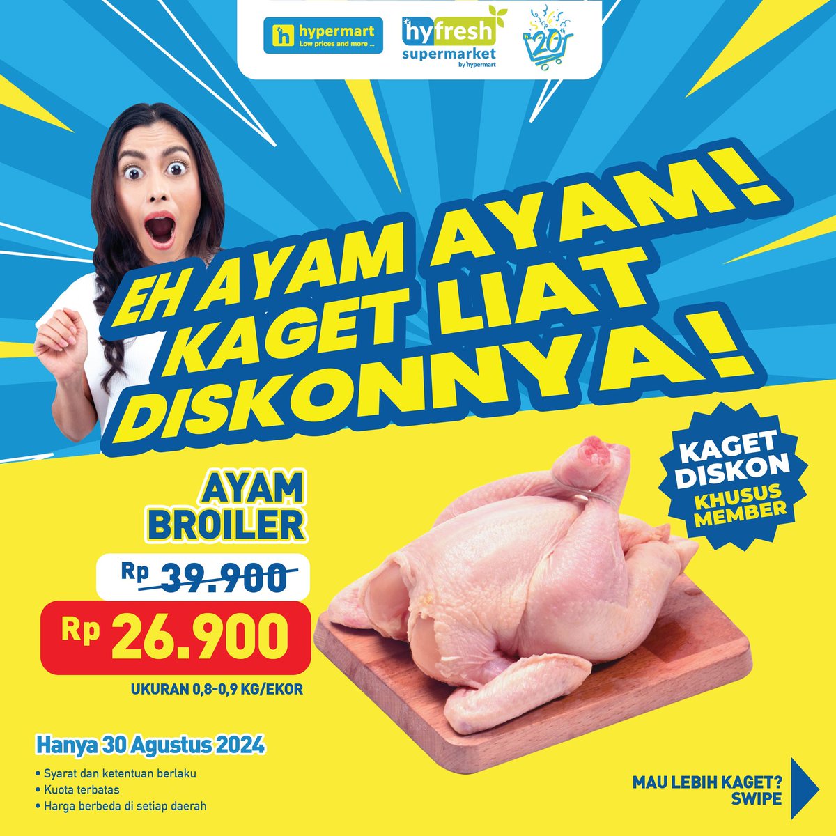 katalogpromosi's tweet image. PROMO JSM HYPERMART 30 AGUSTUS - 05 SEPTEMBER 2024 SUDAH TERBIT!

Yuk di list belanjaan kamu buat minggu ini karena di Hypermart banyak promo dan diskon menarik lho!

katalog lengkapnya, ada di sini katalogpromosi.com/promo-jsm-hype…

#PromoJSM #PromoHypermart #KatalogBelanja