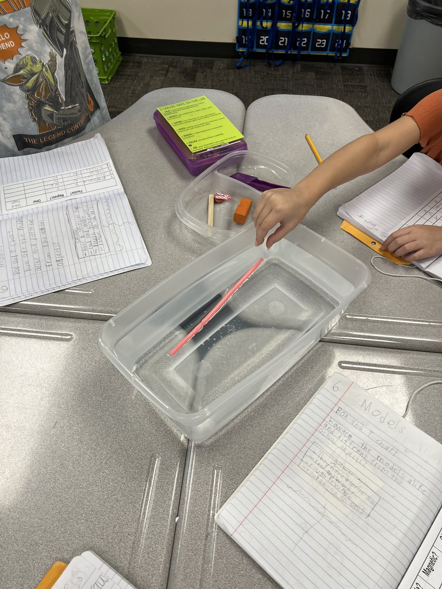 MsE_Clark's tweet photo. 3rd Grade Scientists testing properties of matter with sink vs float #MooreAmadillos #CFISD https://t.co/21fJvBJ1n1