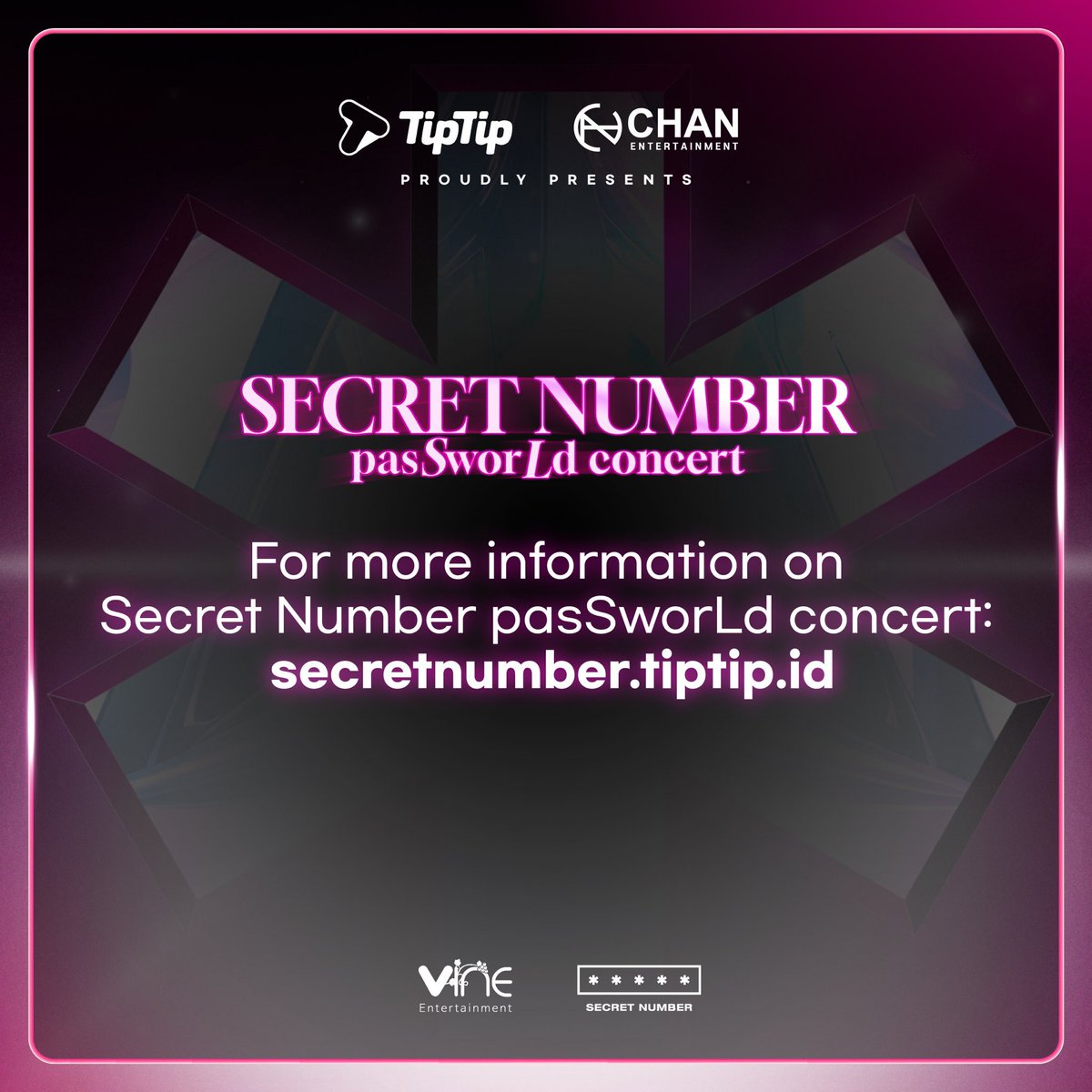 theseoulstory's tweet photo. [#SECRETNUMBER_pasSworLd] Attention all LOCKEYs 🗝️🔑! 

Secret Number is coming to Jakarta for their solo concert!

Get ready for an amazing performances 🔥

🗓 Sept 28, 2024 (Sat)
🕐 7 PM
📍 Tennis Indoor

More info 👉 https://t.co/KyT9rDItp2

Brought to you by @tiptip_id https://t.co/3eEZeiyRv8
