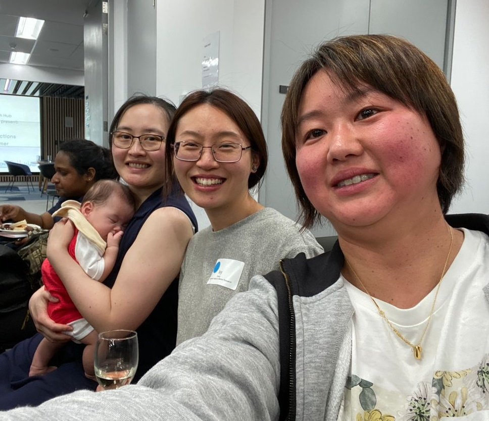 cyykok's tweet photo. Met up with friends recently at the networking event hosted by @FranklinWomen and @CicadaInnov . Thank you for creating an environment that is supportive of female researchers, and for allowing me to bring my baby too #mumsinresearch https://t.co/tn4xyZSLqG