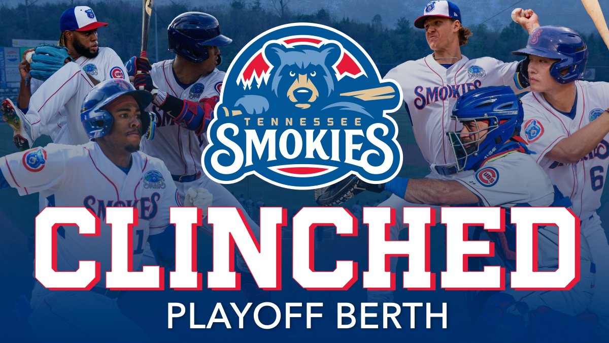 Your 2023 Southern League Champion Tennessee Smokies are heading back to the Southern League Playoffs to defend the title!