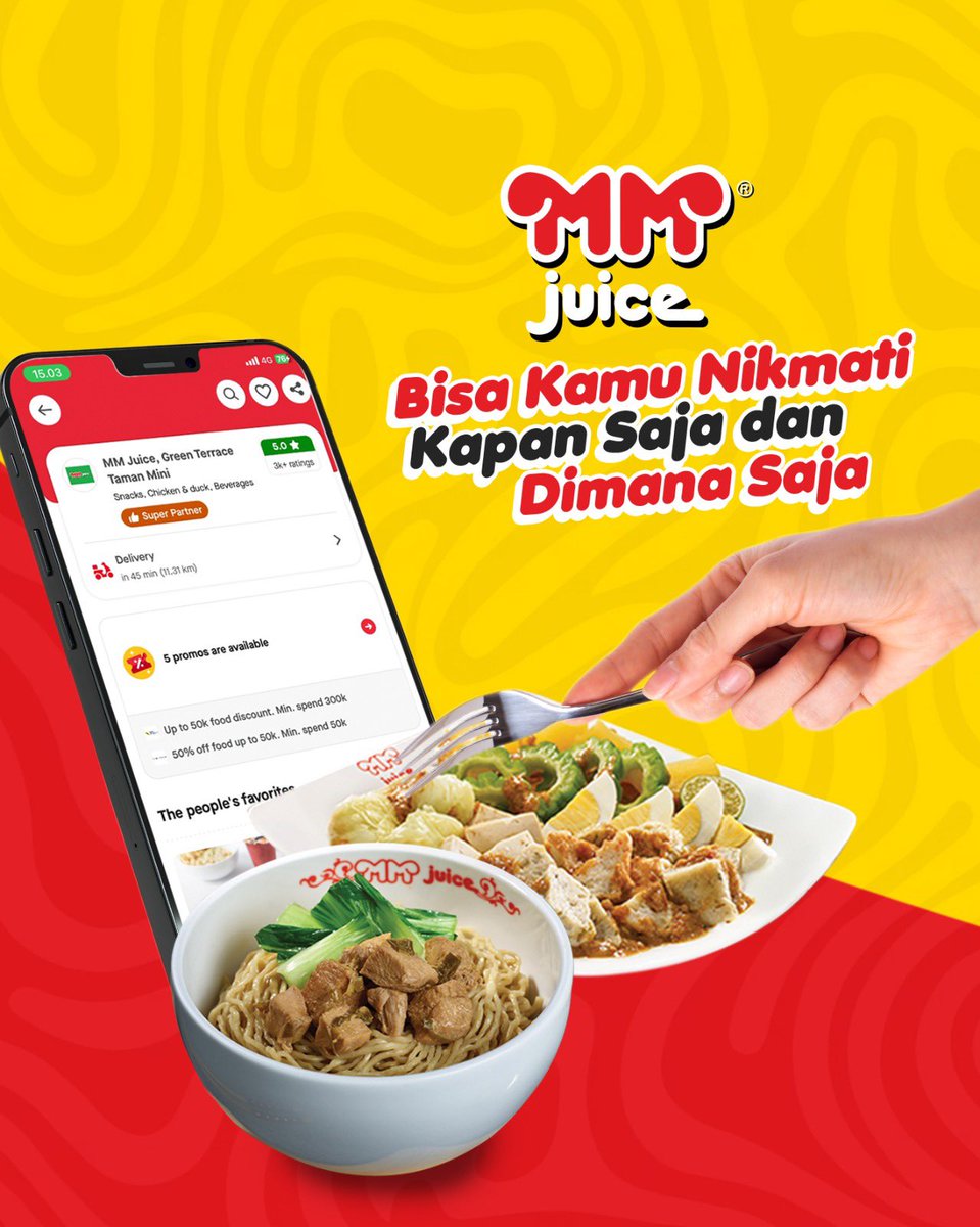 Lagi ngidam <a href="/mmjuice/">T</a> tapi nggak sempet untuk makan di outlet? Tenang aja!

Kamu bisa pesan order melalui GoFood atau GrabFood! Rasa dan kualitasnya dijamin sama!
.
.
.
#mmjuice #kulinerindonesia #deliveryindonesia #delivery #frozenfood #makananindonesia #makananhygienis #gofood