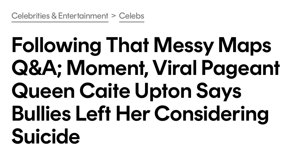 Catie Upton, the woman this horrible man is mocking in a childish attempt to make fun of <a href="/KamalaHarris/">Kamala Harris</a>, was suicidal from all the online bullying. 

How do you think she feels now to be bullied by a guy running for the second most powerful position in the US?

They’re just cruel.