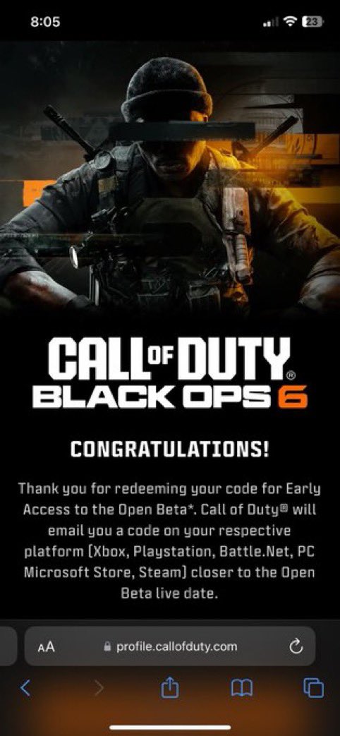 Jexrs's tweet image. @Ghost_Salsa is legit bought beta codes for bo6 from him #BO6 #betacodes