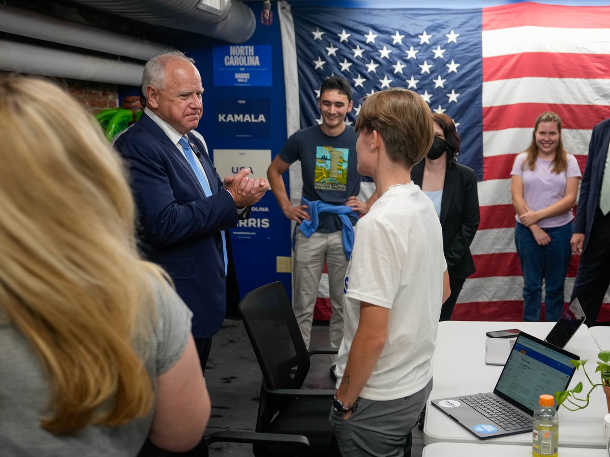 Tim_Walz's tweet photo. Hope is a beautiful word and a great name, but it’s not a plan.

You don’t hope to win. You plan, you prepare, and you work to win.

And that’s exactly what we’re doing here in Raleigh (fueled by Cook Out shakes!). https://t.co/aez4KXCpS5