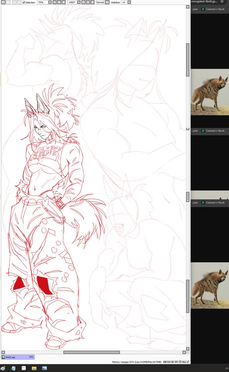 Striped Hyena Alpha Mami