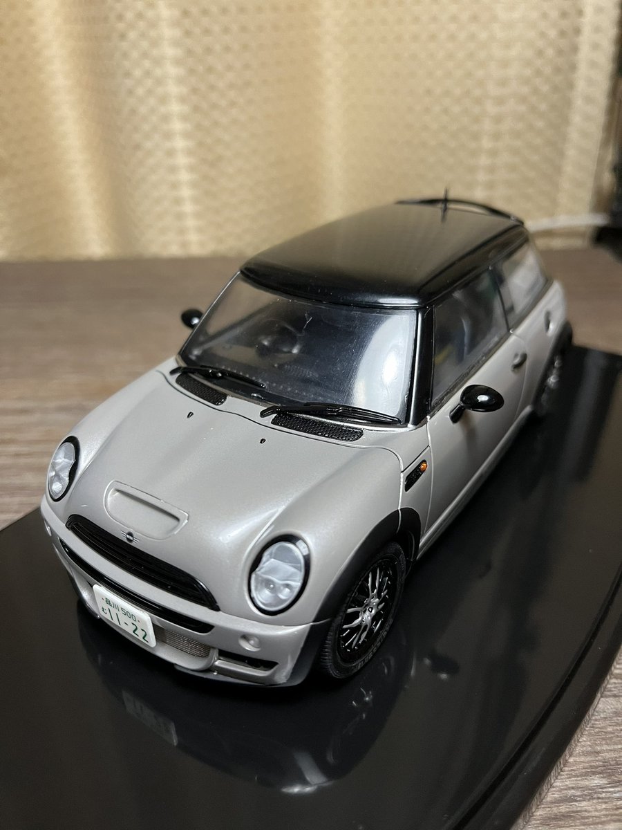 plum_model's tweet image. mini Cooper完成！！
友人の依頼通りの色に近づけられたんじゃないかな？

 #スケールモデル
 #プラモデル
 #miniCooper
 #ミニクーパー
 #車