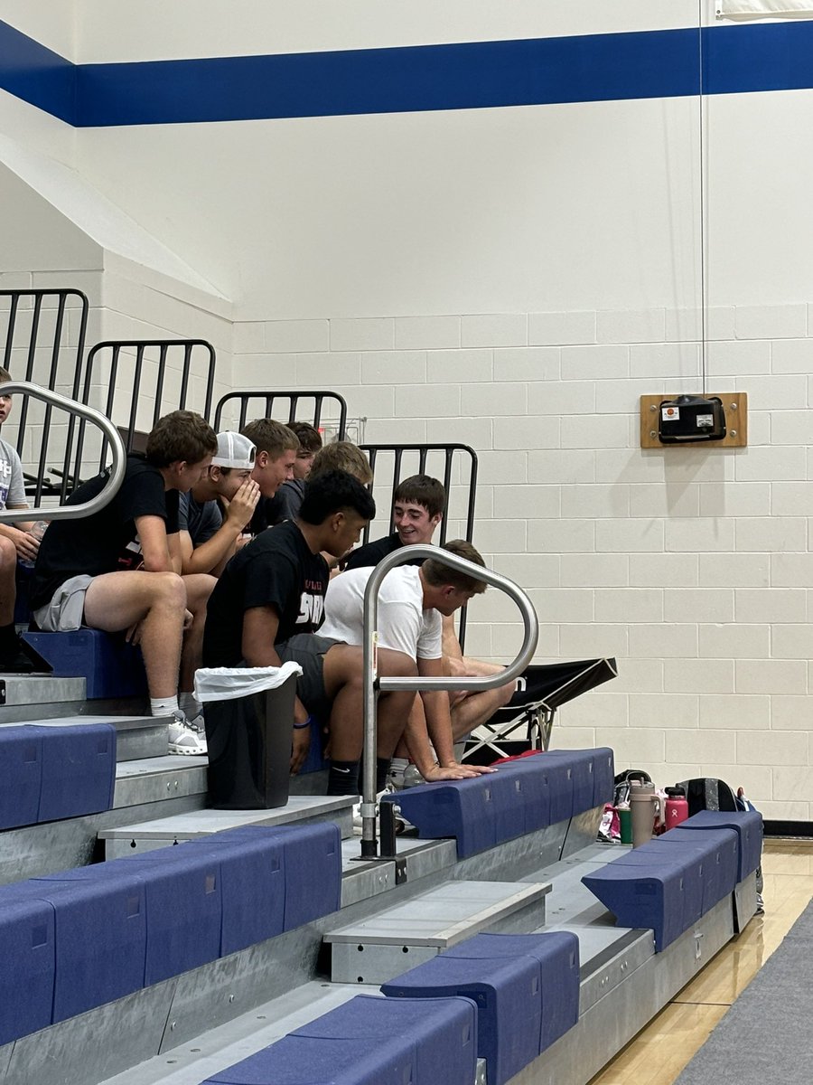 HofmannLynn's tweet photo. Storm beat NE Lutheran in 3 sets. Great fan support- even from big sis via YouTube @thofmann27 https://t.co/2F7i4rBP54