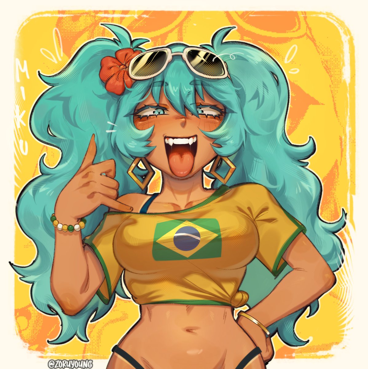 Zoruyoung's tweet photo. #brazilianmiku 🇧🇷  ! ! ! https://t.co/J7uqMGdSeK