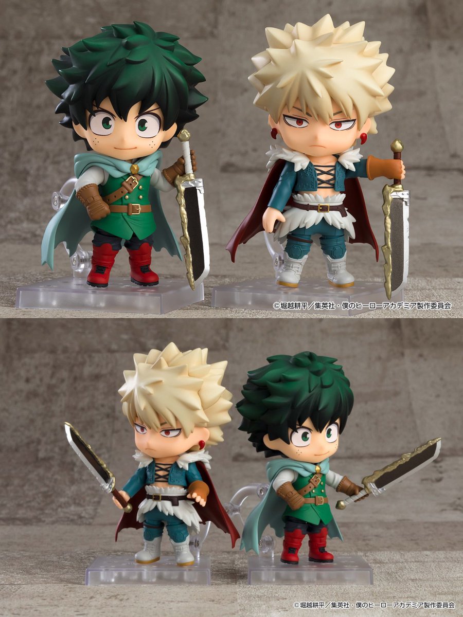 僕のヒーローアカデミア ねんどろいどフィギュアセット 緑谷出久 爆豪