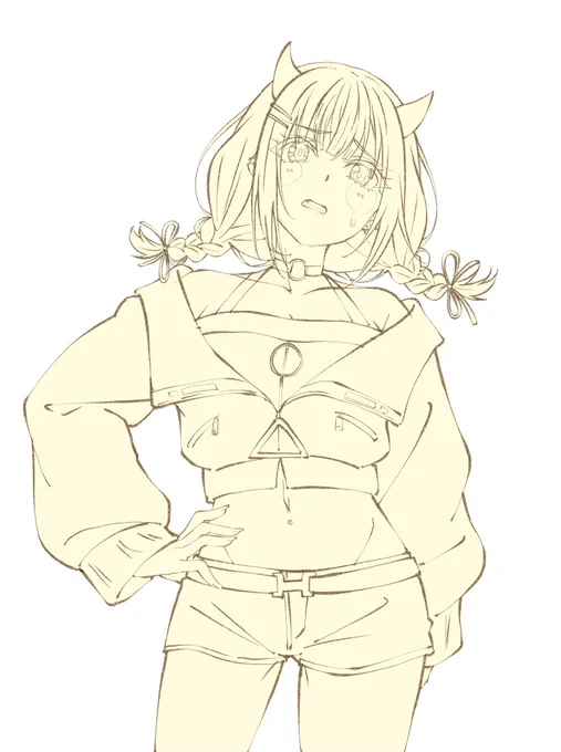 んおぎだあああああああ 今日もがそばるんご 今日の再掲絵はいつか完成させたいものたち〜!!!(';ω;`)