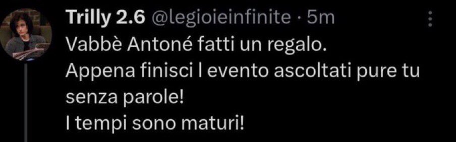Anchebast's tweet photo. Che se t'era rimasto qualche dubbio fosse un ragazzino di merda ti passa. 

Ma poi vogliamo ancora continuare a fingere che scriva canzoni?! 
I tempi sono maturi per svegliarsi 🫂 https://t.co/Lc4MFrKpY3