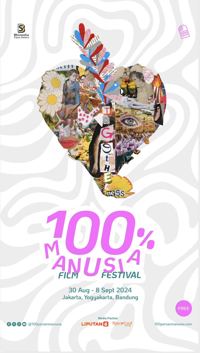 KapanLagicom's tweet photo. 100% MANUSIA FILM FESTIVAL 2024 IS OFFICIALLY BACK!
We're bringing you 88 films & 11 fringe events that you can enjoy while reflecting back on our ongoing fight for human rights!
MARK YOUR CALENDAR!
30 Aug-8 Sep 2024
For more info, visit https://t.co/j870fFVZrx
#100PMFF2024 https://t.co/70eimnaEAw