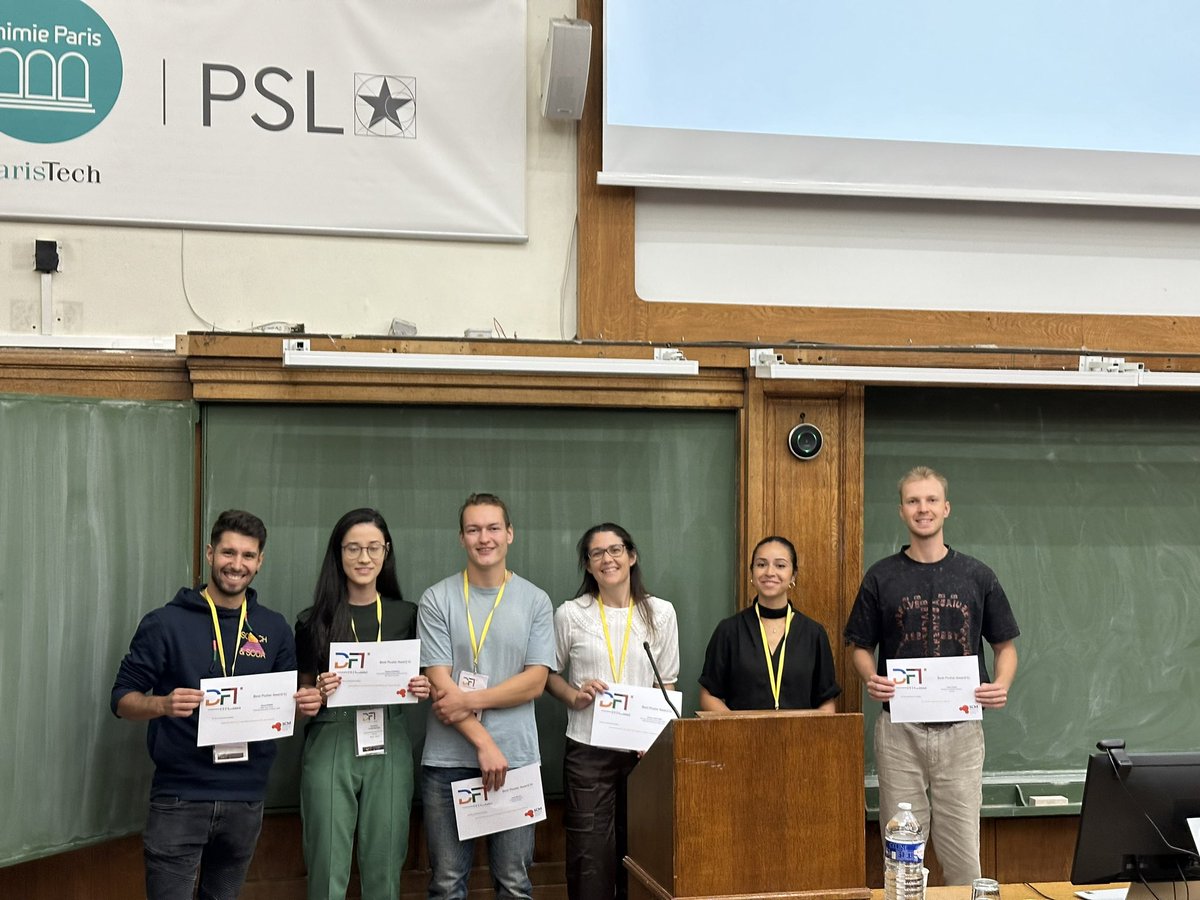 Let’s congratulate the 6 winners of the poster prize at #DFT2024