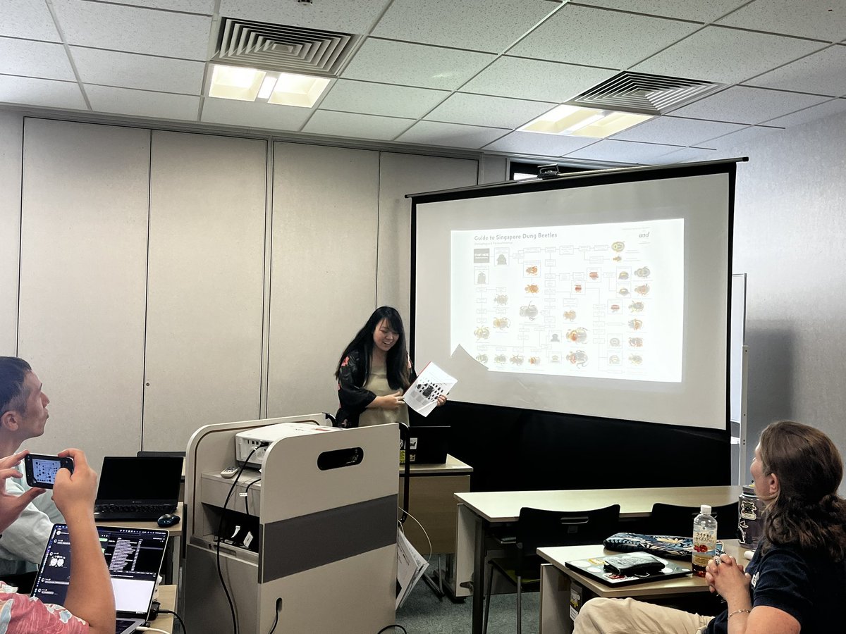 Chiew Li Yuen (@liyuen93) on Twitter photo We've been sharing our work 🤩 #Teelab <a href="/ntu_ase/">Asian School Of The Environment</a> <a href="/NTUsg/">NTU Singapore</a> on #dungbeetle diversity in Borneo & Singapore, moving beyond just checklists to focus on real conservation efforts! Also the guidebook for identification <a href="/EleSlade/">Dr Eleanor Slade @eleslade.bsky.social</a> <a href="/XinRuiOng/">Xin Rui</a> <a href="/MarxYim/">Marx Yim</a> <a href="/zwitteriann/">Zann</a> <a href="/seanyapzs/">Sean Yap (sgbeetlenut)</a> We've been sharing our work 🤩 #Teelab <a href="/ntu_ase/">Asian School Of The Environment</a> <a href="/NTUsg/">NTU Singapore</a> on #dungbeetle diversity in Borneo & Singapore, moving beyond just checklists to focus on real conservation efforts! Also the guidebook for identification <a href="/EleSlade/">Dr Eleanor Slade @eleslade.bsky.social</a> <a href="/XinRuiOng/">Xin Rui</a> <a href="/MarxYim/">Marx Yim</a> <a href="/zwitteriann/">Zann</a> <a href="/seanyapzs/">Sean Yap (sgbeetlenut)</a>