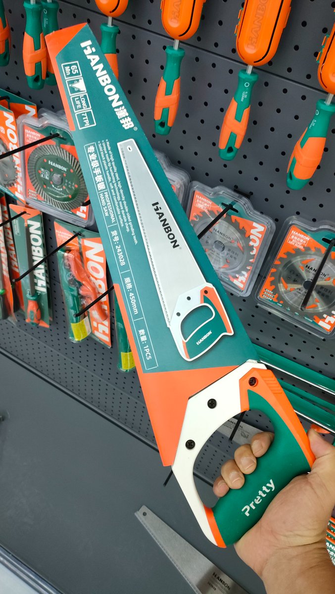 EthanCui03's tweet photo. Cutting tools: High-end two-color handle hand saw.
Welcome inquiry！
🔥One-stop tools station,over 3000+SKU. Ask me for E-catalogue
📲WhatsApp/WeChat/Phone:+8615318583935
💌ethan@hanbangtools.com
#cuttingtools #handsaw #saw #tools #hardwaretool #handtool https://t.co/mZPfEmI5Sq